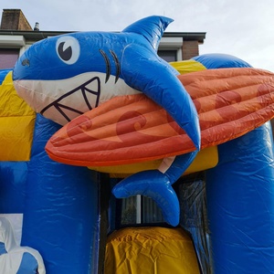 Maison gonflable commerciale pour enfants en PVC videur gonflable de château plein d'entrain sautant <span class=keywords><strong>Seaworld</strong></span> de 13x13 pieds avec toboggan - Product Image 5