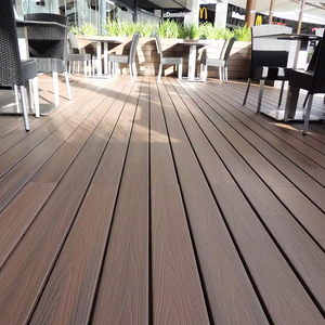 Tarima de WPC de Diseño Moderno, Suelo Exterior de Madera Plástica Compuesta Sólida con Técnica de Cepillado - Product Image 4