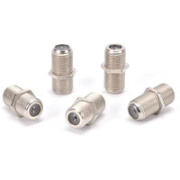 F Type coupleur adaptateur femelle F/F Jack connecteur droit vidéo TV câble connecteur pièces d'équipement électrique