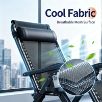 Chaise longue d'extérieur pliable en métal à trois positions pour s'asseoir, s'allonger, faire la sieste, la plage