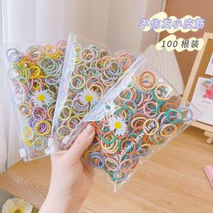 Vente en gros d'élastiques à cheveux pour enfants, respectueux des bébés, haute élasticité, élastiques pour filles, petites attaches sans joint, accessoires pour cheveux - Product Image 2