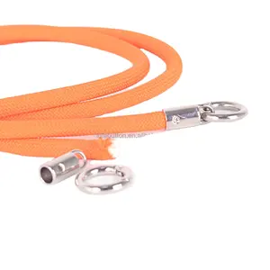 Personalizado Metal Cord final Rope snap Hook Cap Cord com Anel para Lanyard Barrier Fittings