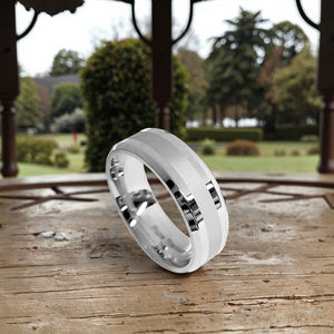 8mm Simple Style Pure <strong>Titanium</strong> Sandblasting Wedding <strong>Rings</strong> for Women and <strong>Men</strong> Sizes 8-13 - Product Image 3