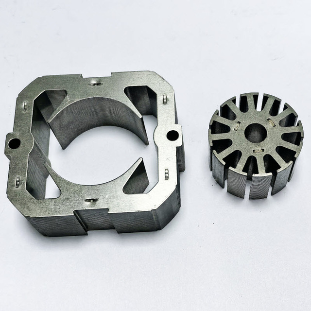 Custom FX Brand Precision Stator Stamping Laminated Iron Sheet Riveting Laser Welding Motor Core Laminations Silicon Steel