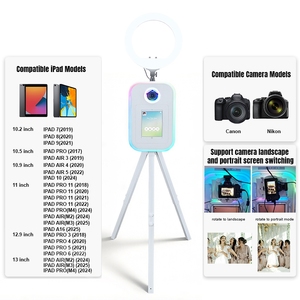 Nouveau trépied blanc pour iPad et appareil <span class=keywords><strong>photo</strong></span> reflex numérique, hauteur réglable, installation facile, compatible avec iPad 10.2/10.5/10.9/11/12.9/13 pouces - Product Image 2