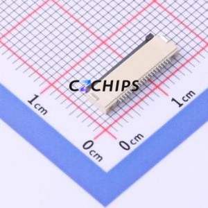 FPC-0.5FX-20PWBH15 FFC/FPC Connector SMD,P=0.5mm Connector Flip Cover Type Bottom Contact 20P 0.5mm - Product Image 2