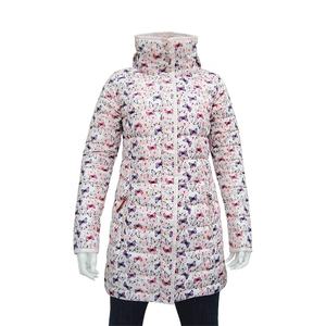 Jaket quilt panjang Puffer kustom wanita grosir pakaian kustom - Product Image 2