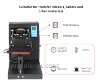 Presse à transfert thermique manuelle à plat 15*15cm, nouvelle, facile à utiliser, pour l'impression d'étiquettes sur t-shirts, vêtements et logos.