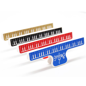 คลิปหนีบโน้ตเพลงเปียโนสีฟ้า วัสดุ ABS สำหรับเครื่องดนตรี - Product Image 4