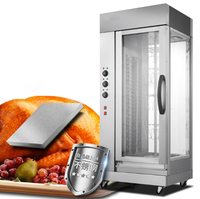 Rôtissoire de poulet électrique commerciale restaurant vertical four rotatif de poulet à vendre