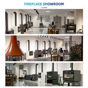 Cheminée suspendue décorative en acier au carbone véritable JingXin <span class=keywords><strong>pour</strong></span> hôtel, avec porte en verre, rotation <span class=keywords><strong>à</strong></span> 360 degrés, fabriquée en Europe - Product Image 3