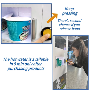 Buzdolabında çift büyük kapasiteli Ramen anlık fincan erişte Boba süt çay aperatifler sıcak su ile satılık otomat içecekler - Product Image 2