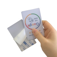En gros 13.56mhz Étanche PVC Programmable Instagram Récompense Plaque NFC google Review Card Adhésif