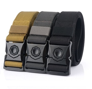 Outdoor Nylon Belt with Magnetic Quick Release Buckle Webbing Rigger Belt 1.5 inch Military Tactical Belt
