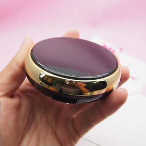 Highlighter Powder Compact <b>Empty</b> Case With Mirror And Puff Divider Double Layered For DIY Blush Bronzer Makeup Storage - Product Image 1