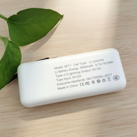 Cadeaux promotionnels de haute qualité, chargeur portable mini 5000 mAh avec logo personnalisé, câbles intégrés, charge rapide pour téléphone