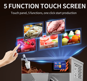 Macchina per Gelato Commerciale da Banco con Touchscreen, con Vari Gusti - Product Image 2