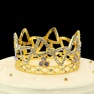 Décoration de gâteau de luxe 2026 : Mini couronne florale, couronne d'anniversaire, couronne de concours de beauté, couronne en cristal, accessoire de cheveux de mariage - Product Image 5