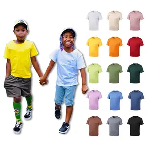 T-shirt pour enfants vêtements pour enfants vente en gros T-shirt pour garçons personnalisé surdimensionné à manches courtes t-shirt pour enfants de printemps avec logo personnalisé