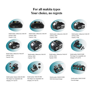 Cargador de Batería de Iones de Litio DC18SF 14.4-18V, Adaptador de Corriente para Herramientas Eléctricas con Puerto USB y Protección Contra Sobrecarga - Product Image 5