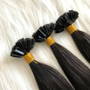 100% Virgin Cuticle Flat I V U Y Tip Remy Hair Extensions Double Drawn Keratin Natural European Itip Human Hair Extensions - Product Image 6