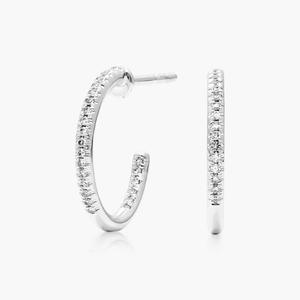Premium 925 Sterling Silver Gold Plated Moissanite Hoop <b>Earrings</b> Brilliant Sparkling Luxury <b>Fine</b> Jewelry Elegant Fashion - Product Image 6