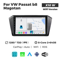 MEKEDE X10 X20 X30 X40 UIS7865 8+128G QLED AKM DSP CarPlay sans fil Android Auto pour VW Passat B8 Magotan