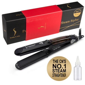 Piastra per Capelli Professionale <span class=keywords><strong>a</strong></span> Vapore in Vendita, Styler con Piastre in Ceramica Tormalina per Lisciare i Capelli - Product Image 1