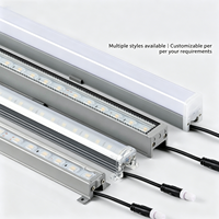 Promotion : Profilé LED en aluminium personnalisé 17*12 sans rainures pour bandes LED arrière avec diffuseur transparent ou laiteux