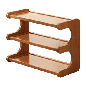 SimpleTiers Modern Living Room <b>Storage</b> Rack Compact Space-saving <b>Tabletop</b> Stand Multi-functional Sturdy Desk Bookshelf - Product Image 6