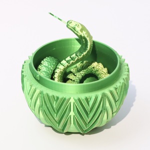 Figura de serpiente articulada impresa en 3D con huevo de regalo, juguete decorativo de vipera para jóvenes de 15 a 35 años, material PLA - Product Image 3