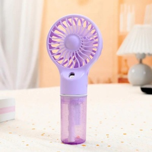Factory Wholesale 4-Speed USB Rechargeable Mini Handheld Office Water Cooler Fan Nano Sprayer Wind Speed Foldable <b>Humidify</b> - Product Image 2