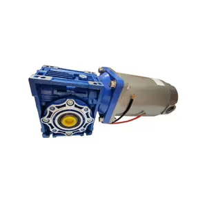 Big torque and metal gear for electrical winch engine reliable PM brush dc motor 12v dc motor 200w with self lock worm gearbox