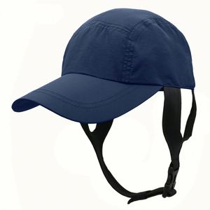 Summer Waterproof Baseball Cap 100% Polyester Common <b>Sunscreen</b> Adjustable Beach Sunshade Surf with Strap - Product Image 3