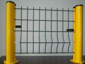 300by200mm Mẫu ngoài trời 3D Bảng điều khiển vườn mạ kẽm PVC tráng 55*200mm đào bài tròn bài lưới 3D thẩm mỹ hàng rào - Product Image 1