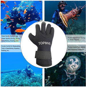 ถุงมือดำน้ำนีโอพรีนแบบกำหนดเอง ถุงมือดำน้ำยิงปลาแบบทนทานขนาด 5 มม. พร้อมฝ่ามือและนิ้วกันลื่น - Product Image 6