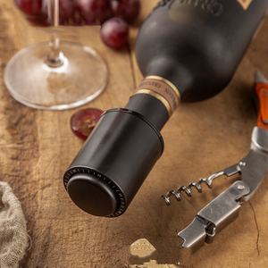 Tapón de vacío para botellas de vino Novax de madera con báscula integrada, tipo prensa, sellado, reutilizable, herramientas y accesorios de bar - Product Image 2