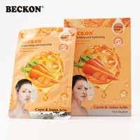 BECKON PRODUCTS Masker Wajah Lembaran Perawatan Kulit Label Pribadi Melembapkan Memutihkan Menghidrasi Vitamin C Alami 30ml untuk Wanita