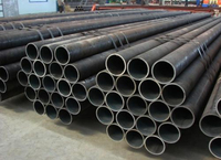 Tubo de acero al carbono sin costura laminado en caliente, tubo sin costura negro sin recubrimiento para proyectos de construcción e infraestructura