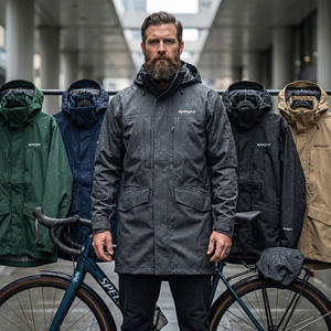 سترة مطر أنيقة عالية الجودة سريعة الجفاف ومقاومة للرياح والماء، صديقة للبيئة وثقيلة التحمل مع غطاء للرأس، إنتاج مباشر من المصنع - Product Image 1