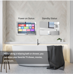 IP66 không thấm nước 15.6/19/22/27 inch gương TV cho phòng <span class=keywords><strong>t</strong></span>ắm vòi sen 1080p được xây dựng trong <span class=keywords><strong>Android</strong></span> 11.0 Wifi, phòng <span class=keywords><strong>t</strong></span>ắm TV - Product Image 2