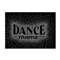 Modèle de strass DANCE MOM, design scintillant pour la danse, effet de strass dispersés pour les pom-pom girls, transfert de paillettes