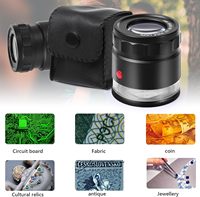 GAIN EXPRESS 10X Rechargeable Scale Loupe 4 White 4 UV LEDs K9 Optical Glass Lens for Jewelry Watch Repair