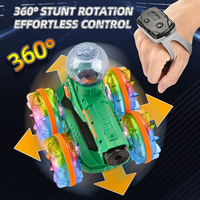 Tank RC amphibie 2,4 GHz personnalisé avec lumières, pulvérisation d'eau, 4 canaux, drift intérieur-extérieur, électrique, écologique, portée 30m