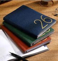 Carnet de notes personnalisé en cuir PU véritable, style vintage, avec reliure cousue, couverture rigide, couleur personnalisable, vente en gros