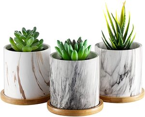 Piantatrice di Cactus succulenta in marmo piccolo vaso di ceramica <span class=keywords><strong>per</strong></span> piante <span class=keywords><strong>da</strong></span> <span class=keywords><strong>interno</strong></span> Mini vaso di <span class=keywords><strong>fiori</strong></span> in gres - Product Image 5