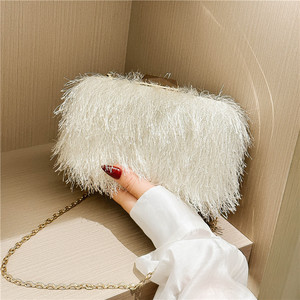 2025 nouveau Offre Spéciale élégant gland plume personnalisé pochettes métal loquet femmes sacs à main pour pochette sacs de soirée - Product Image 5