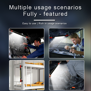 Lampe <span class=keywords><strong>de</strong></span> travail rechargeable Portable COB LED Base magnétique 360 ° crochet rotatif pince lumière pour atelier Garage automobile lampe <span class=keywords><strong>de</strong></span> travail - Product Image 6