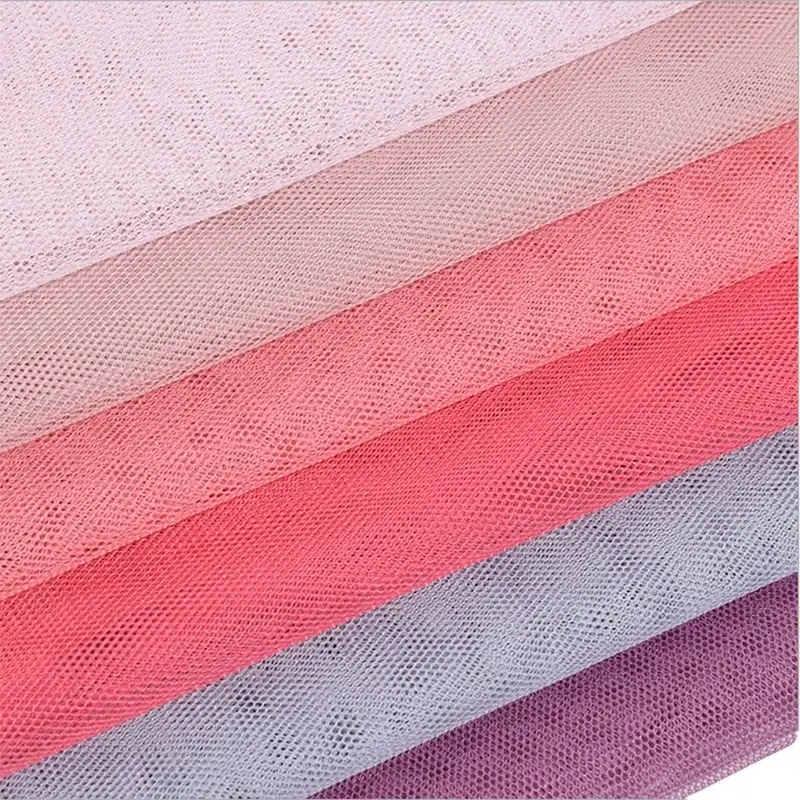 Recycle Stof Multi-gekleurde In Voorraad 100% Polyester Zachte Mesh Stof Tule Voor Ballet Tutu Rokken