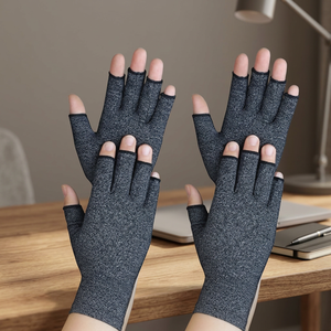 Wholesale Winter Half Finger Touchscreen Lightweight <b>Fingerless</b> Running <b>Gloves</b> for <b>Men</b> Women Outdoor Sports Training Fitness - Product Image 3
